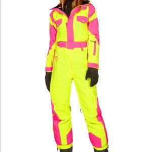 Tipsy Elves Neon Snowsuit - worn 1x for half a day ❤️ it  - Just too big for me